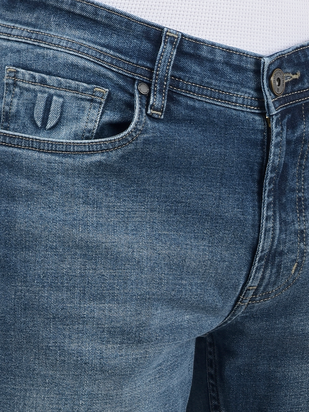 Numero Uno Men Solid Dark Blue Jeans